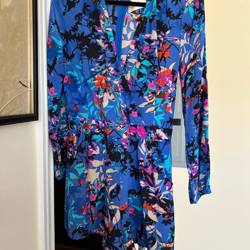 Yumi Kim Liz floral silk romper- size small
